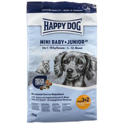 Croquettes pour chiot happy dog supreme mini baby junior 29 sac 4 kg