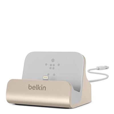 Belkin f8j045btgld station daccueil charge et syncro avec connecteur lightning - doré