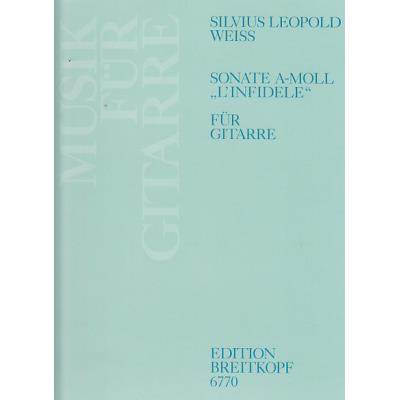 Partitions classique EDITION BREITKOPF WEISS S.L. - SONATE A-MOLL L'INFIDELE - GUITARE Guitare