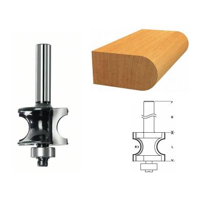 Bosch 2608628360 Fraise à Moulurer Demi-Rond Queue 8 Mm Rayon 6 Mm Diamètre 20,6 Mm Longueur Utile 19 Mm / Longueur Totale 63 Mm