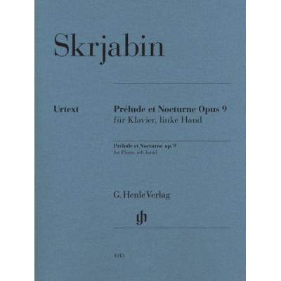 Scriabin Alexander - Prelude Et Nocturne Op9 (Pour La Main Gauche) - Piano