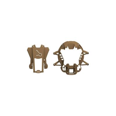 Parrot pf070101 coques centrales et carène minidrone jumping sumo vert kaki