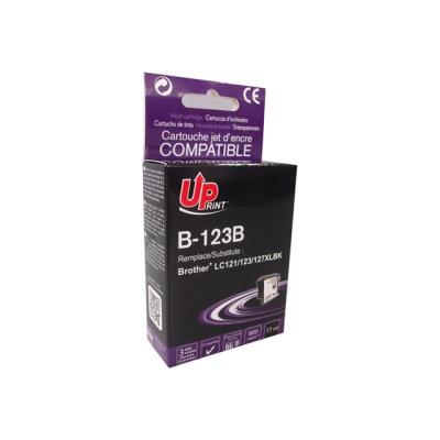 UPrint B-123B - zwart - inktcartridge (alternatief voor: Brother LC127, Brother LC123, Brother LC121)