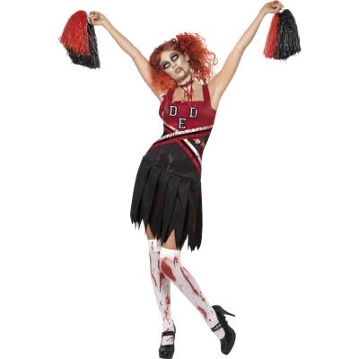 Déguisement zombie pom-pom girl femme Halloween Medium
