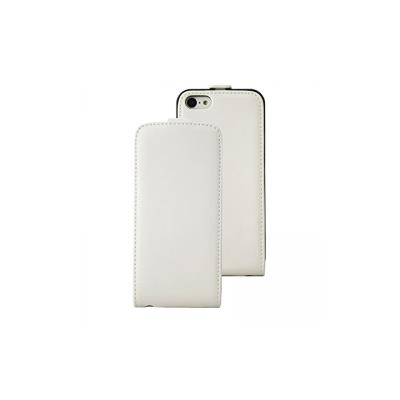 Coque2mobile® étui à rabat en simili cuir pour Apple iPhone 5c blanc