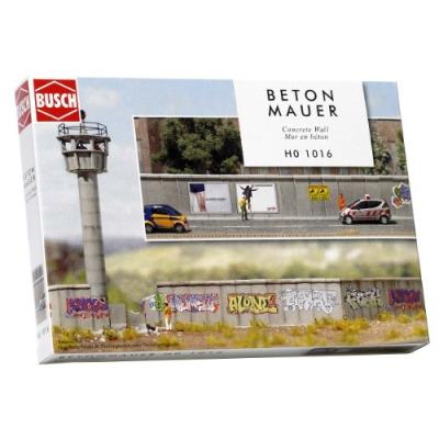 BUSCH ENVIRONNEMENT - BUE1016 - MODÉLISME FERROVIAIRE - MUR EN BÉTON