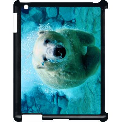 Coque pour apple ipad 3 gros ours blanc plongee