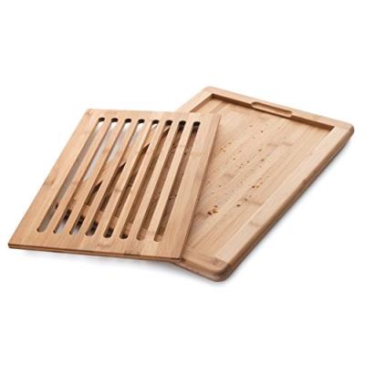 Lacor 60487 planche à découper le pain bambou beige