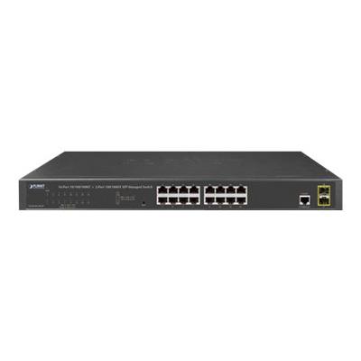 PLANET GS-4210-16T2S - commutateur - 16 ports - Géré - Montable sur rack