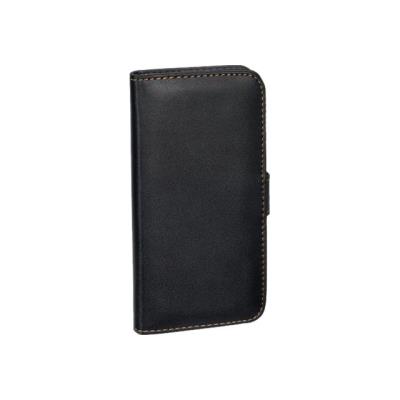 PEDEA Book Style - Beschermhoes voor mobiele telefoon - plastic - zwart - voor HTC One