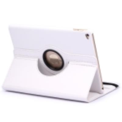 Ipad Air 2:Coque Housse Cuir (PU) Blanc Texture Litchi Rotation 360°