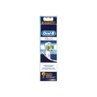 Oral-B EB 18-2 3D White - Pack de têtes de brosse de rechange - blanc