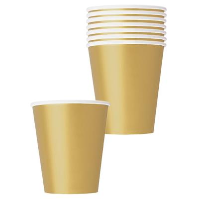 Gobelets dorés (x8)