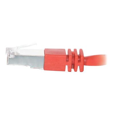 C2G Cat5e Booted Shielded (STP) Network Patch Cable - verbindingskabel - 7 m - rood