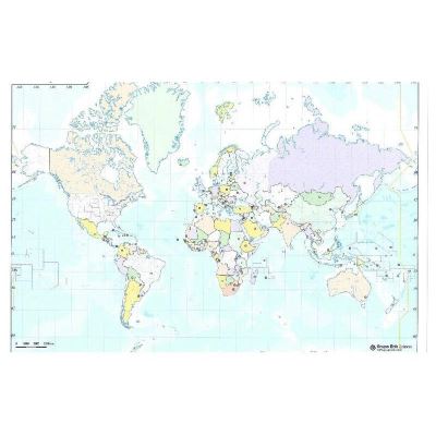 Mappemonde Monde Politique 22x30