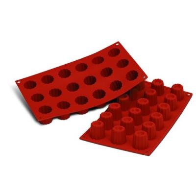 Moule en silicone 18 mini canels 3,5 cm - Silikomart - Orange - Silicone