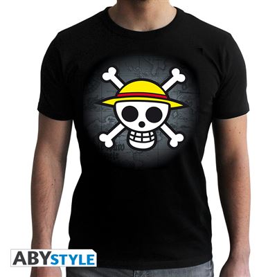 t-shirt one piece basic homme tête de mort taille xs