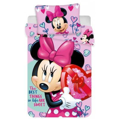 Minnie Disney Sweet - Parure de Lit Bébé - Housse de Couette Coton