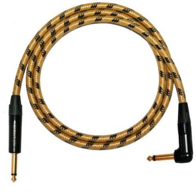 Designacable Van Damme Xke Câble De Guitare Avec Connecteurs Jack Neutrik Np2X-B/Np2Rx-B 4 Vintage Braid
