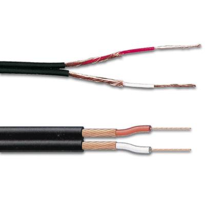 Cable Cote A Cote Blinde 2 X 0.25mm - Noir, Longueur : 100m Sur Rouleau