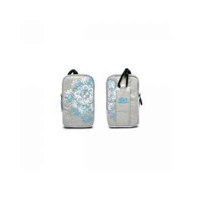 Pochette Maloperro grise skull/flowers bleu blanc pour iPhone 3g 3gs iPhone 4/4S