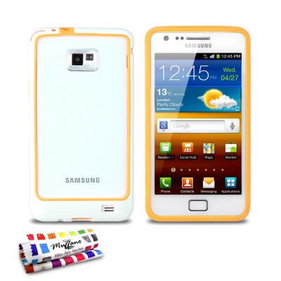 Bumper ORIGINAL Blanc et orange , Colors,  de MUZZANO pour SAMSUNG GALAXY S2 PLUS
