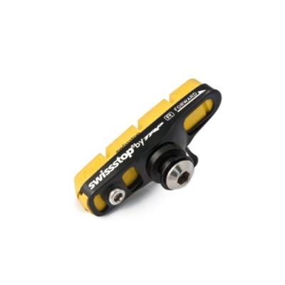 Swiss stop full flash pro patins de frein compatible shimano sram jaune