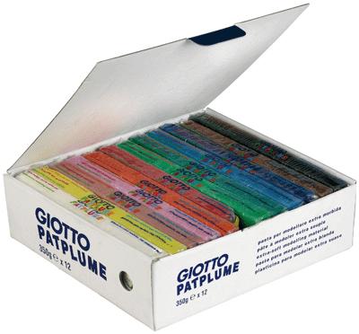 OMYACOLOR Boite de 12 pains patplume assortis 350 gammes dont un gratuit