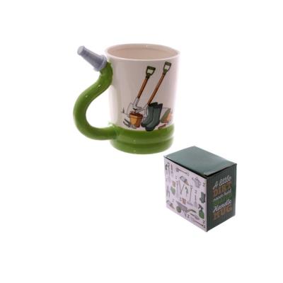 Mug jardinier avec anse en forme de tuyau