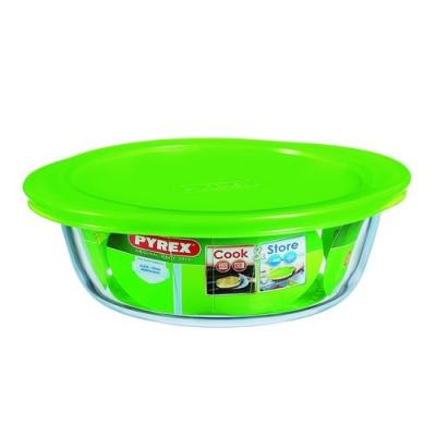 Plat rond 4 en 1 c&s avec couvercle 1 l pyrex 207p000 5045