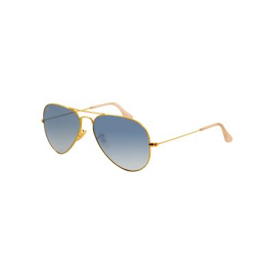 Ray-ban aviator large arista bleu clair dégradé - medium-large - doré