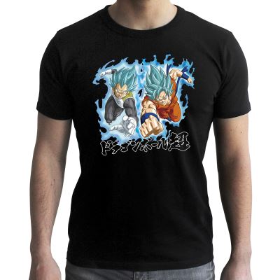 ABYstyle - Dragon Ball Super - T-Shirt - Goku & Vegeta - Noir - Homme (XS)