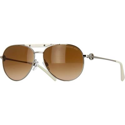 Michael kors zanzibar argent/blanc brun dégradé - medium-large