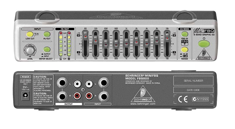 Behringer - Equaliseurs FBQ 800 Mini FBQ