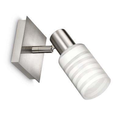 Philips 521001716 My Living Patère Acier Brossé 12 W E14 230 V Chrome Mat