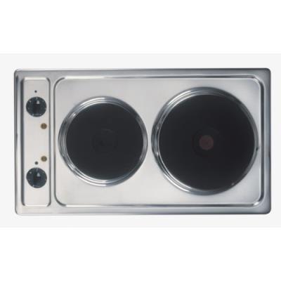 Amica Kme 13135 E - Table De Cuisson Électrique - 2 Plaques De Cuisson - Niche - Largeur : 27 Cm - Profondeur : 49 Cm - Acier Inoxydable