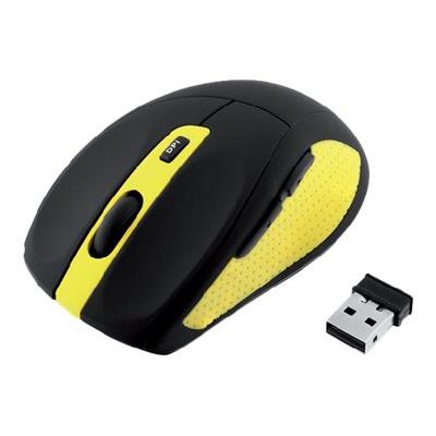 iBOX BEE2 Pro - muis - 2.4 GHz - zwart/geel
