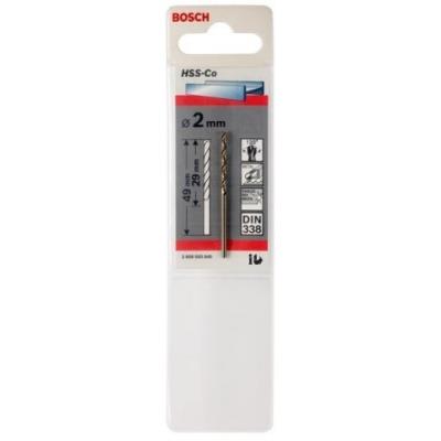 Bosch Forets à Métaux Rectifiés Hss-Co Standard, Din 338 (2,5 X 30 X 57 Mm)