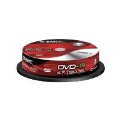 EMTEC - 10 x DVD-R (G) - 4.7 Go (120 minutes) 16x - argent - spindle