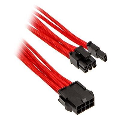 Phanteks 6 + 2 broches pcie extension - sleeved rouge ph-cb8v_rd