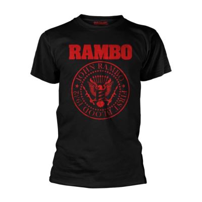 Men Rambo First Blood 1982 T-shirt noir: Moyen