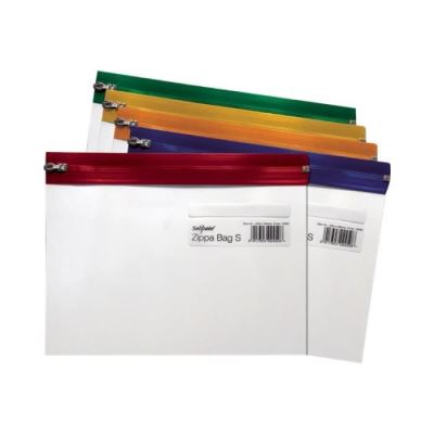 Snopake Zippa Bag 'S' Classic A4 Plus Valisette à fermeture éclair 370 x 260 mm pour 200 feuilles bleu, jaune, rouge, vert,…