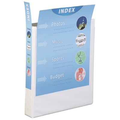 Classeur personnalisable pvc maxi A4 - dos 40 mm - couleur blanc