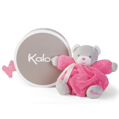 Kaloo Plume : Patapouf ourson framboise (Petit) Kaloo