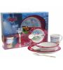 Ensemble repas pour enfants - Spécial micro-ondes Cars - 5 pièces - Couverts, tasse, bol et assiette