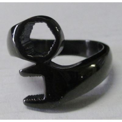 bague clé noire outil 11us inox chevaliere homme mecano garage