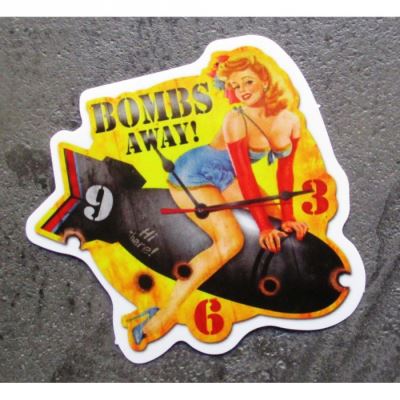 mini sticker pin up assise bombe bombs away autocollant