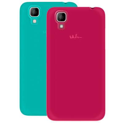 Coque 2skins sunset fushia et turquoise wiko 3700738104212
