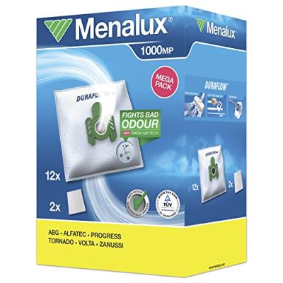 Menalux 1000 mp 12 sacs aspirateur avec 2 micro filtres