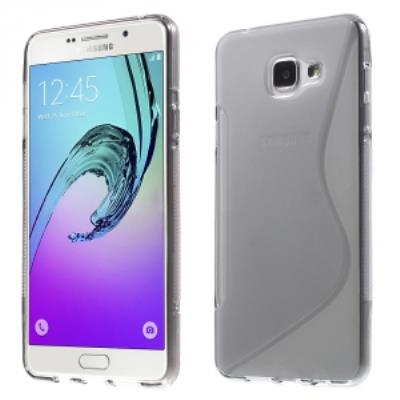 Coque souple Housse S-Line gris fumé Samsung Galaxy A7-2016